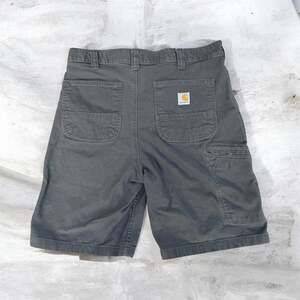 Carhartt Rugged Flex Relaxed Fit Utility Work Shorts Gray Size 34